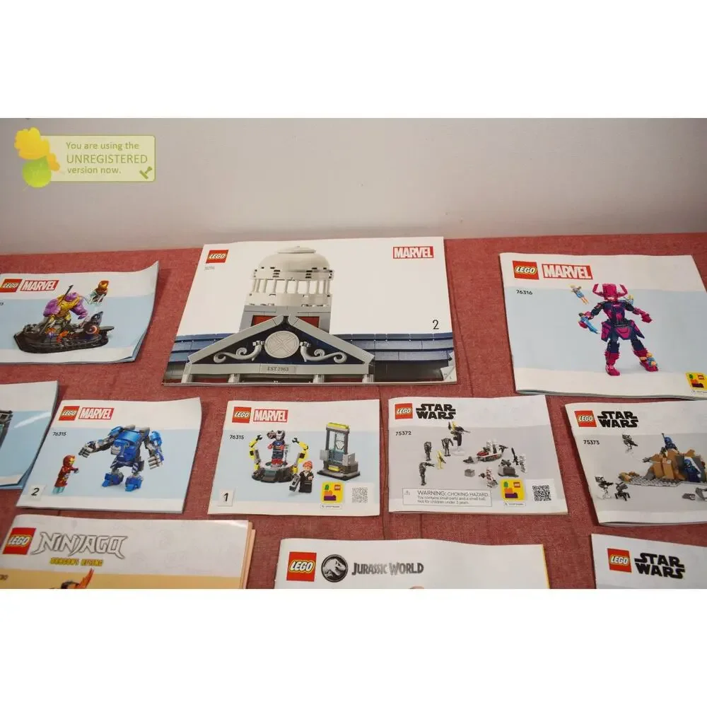 LEGO Manuals 76323, 76315, 76294, 75372, 75373, 76967, 71830, 43261, 42644 Lot*